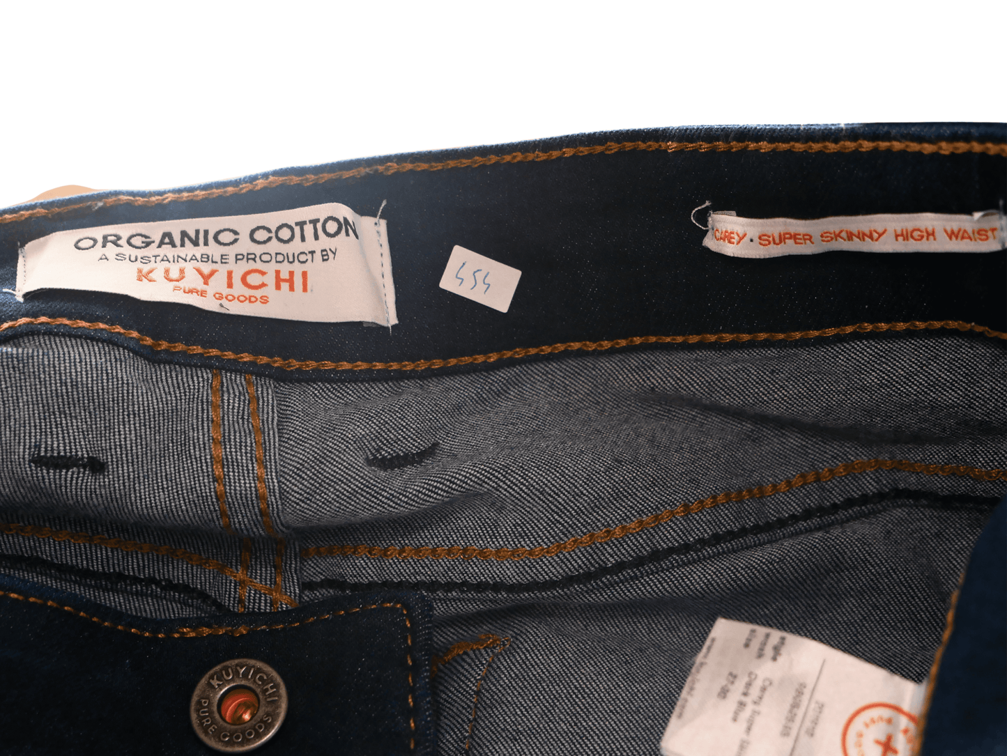 KUYICHI women's dark blue slim jeans in size 27/30 - Timeless and eco-friendly style