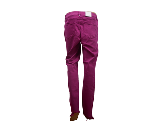 VILA stretch burgundy women's jeans - Comfortable and trendy L fit