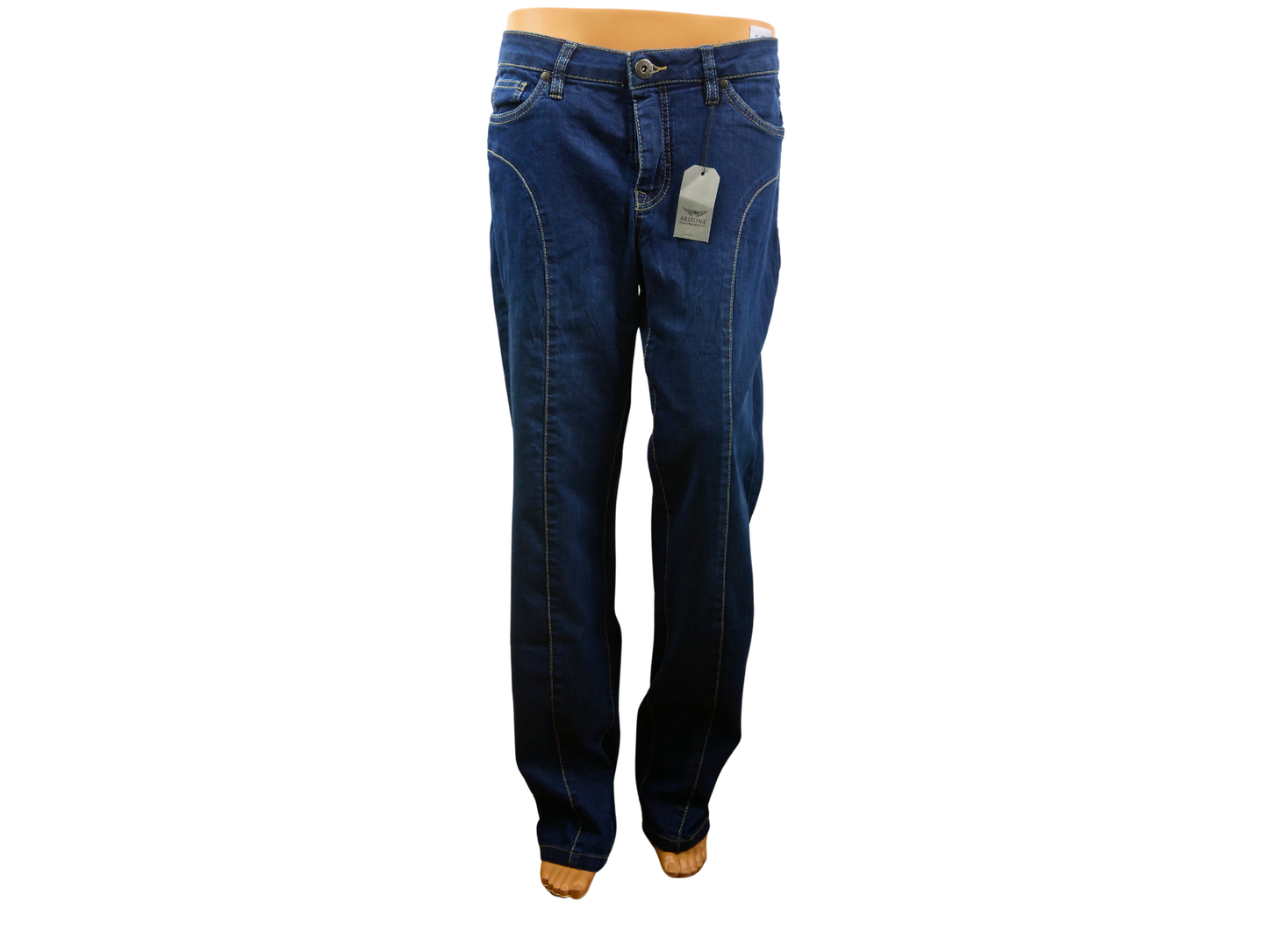 ARIZONA Damen-Jeans mit geradem Schnitt in verblasstem Blau