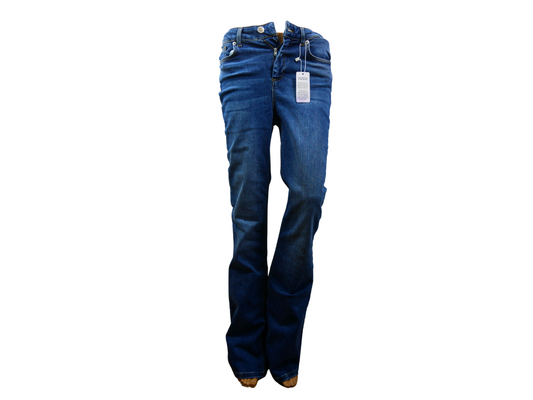Lascana women's flared jeans in dark blue denim FR40