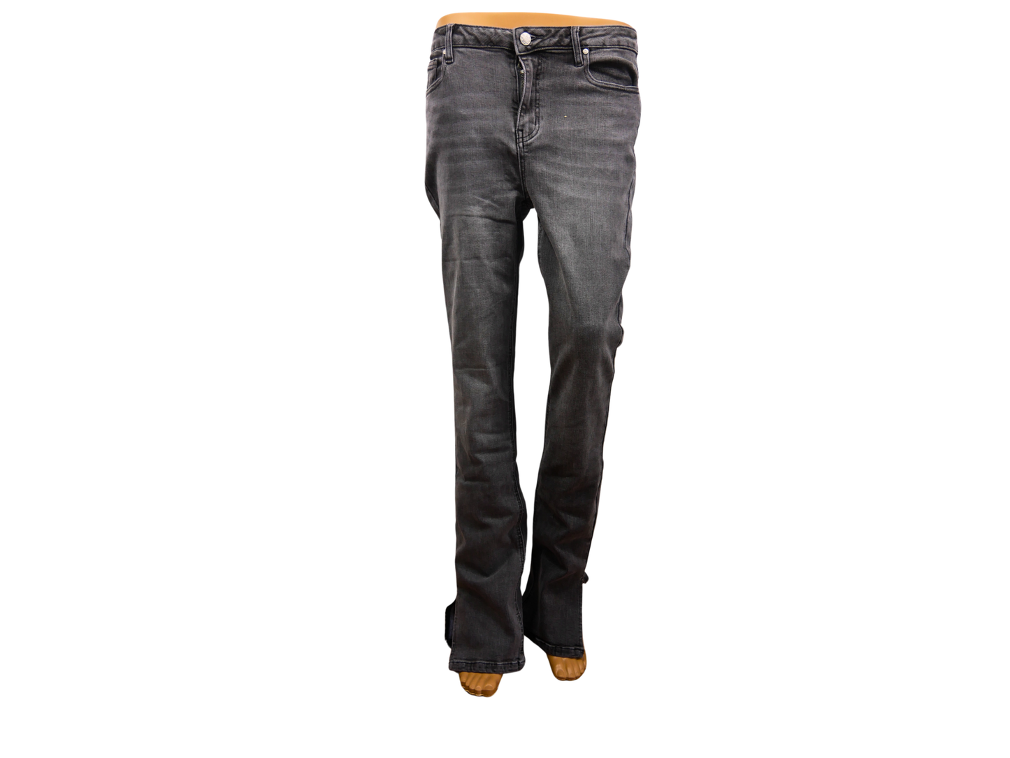 VIVANCE Women's Split Flare Jeans - Modern and Elegant