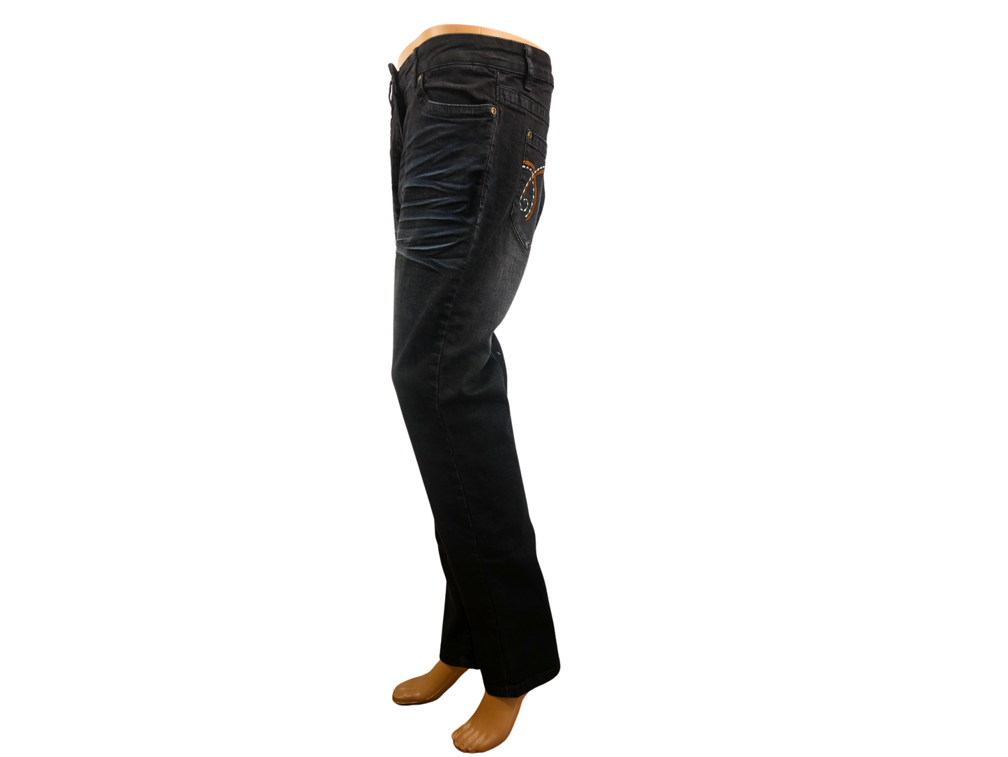 Cheer Jean black washed straight