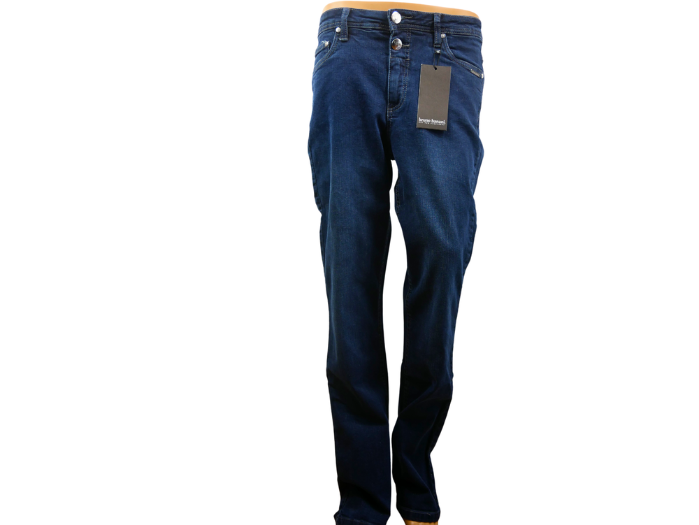 Bruno Banani Women's Jeans Straight Cut Dark Blue Size FR38