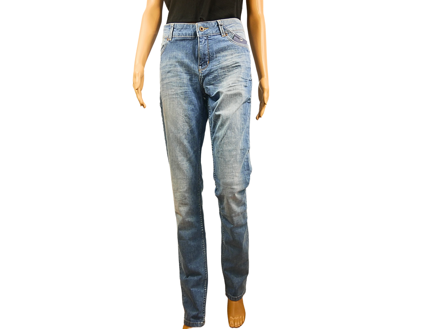KUYICHI Women's Slim Jeans Light Blue W33 L34