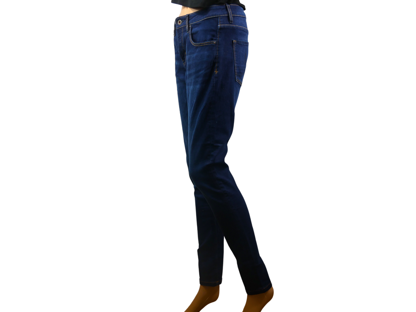 KUYICHI women's dark blue slim jeans in size 27/30 - Timeless and eco-friendly style