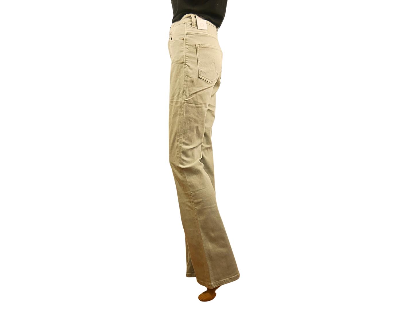 KUYUCHI women's gray flared jeans for an ethical and trendy look 🌿