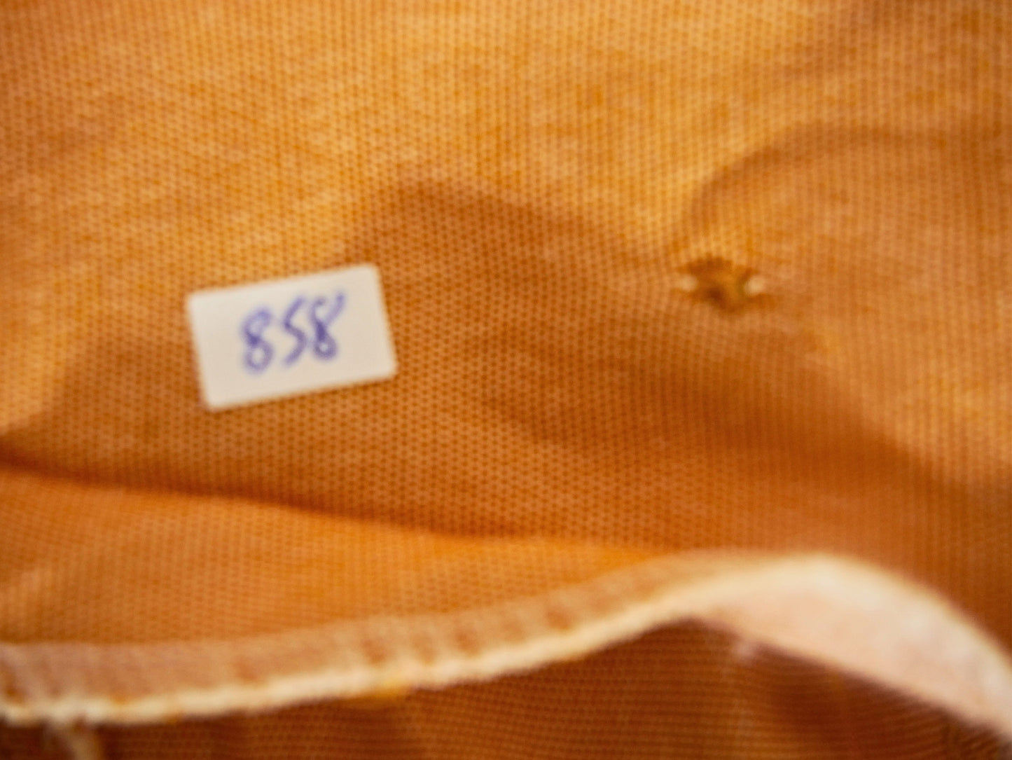 Orange buttoned long skirt