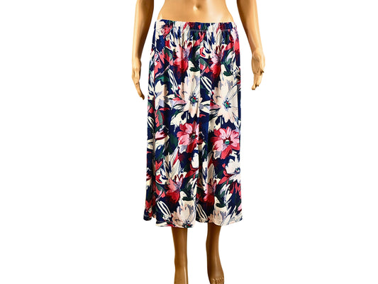 Damart Printed Midi Skirt