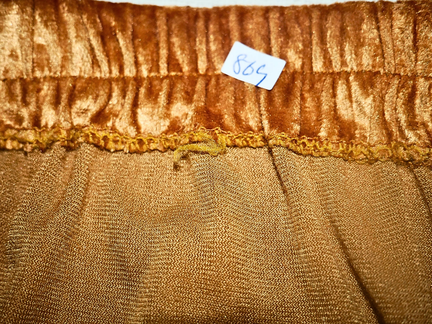 Vintage velvet midi skirt