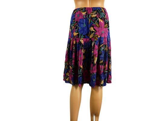 Vintage flared midi skirt