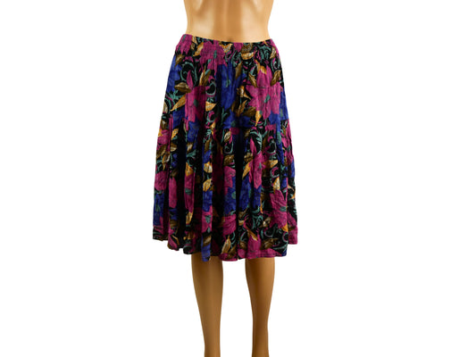 Vintage flared midi skirt