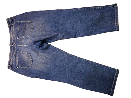 Jean droit bleu délavé C&A