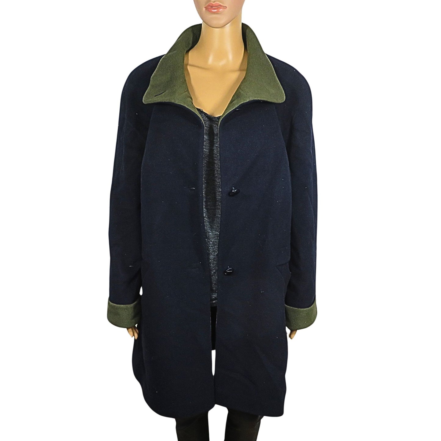 Manteau d'hiver bicolore