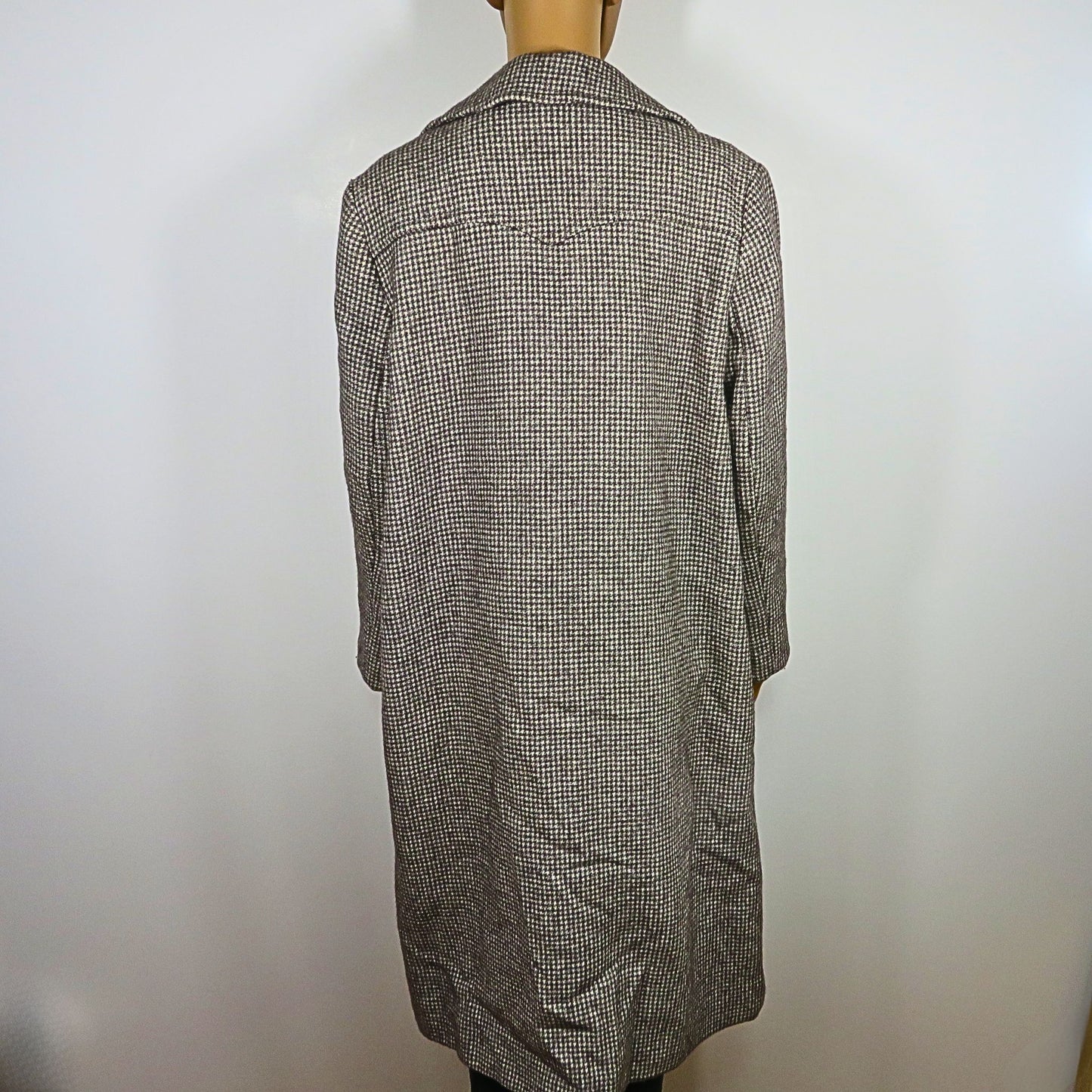 Manteau motif tweed