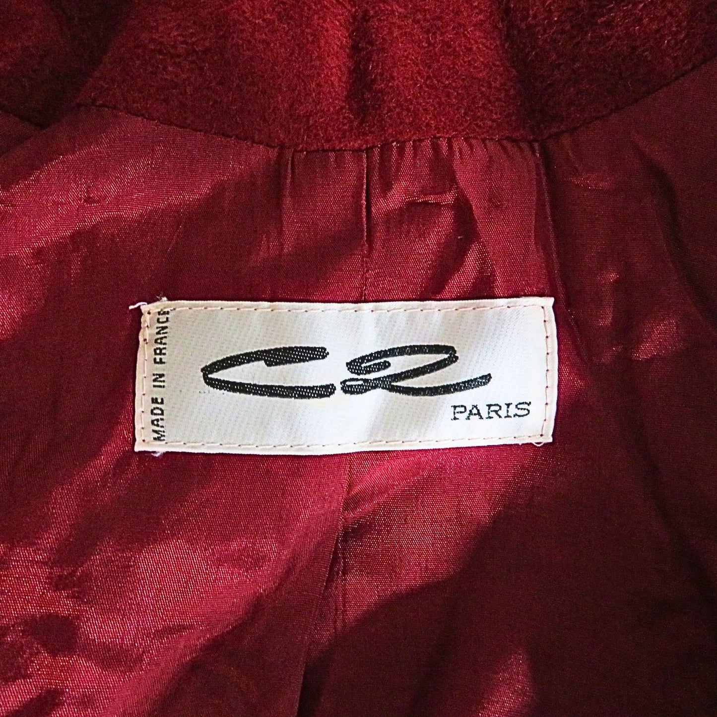 C2 PARIS Roter Vintage-Mantel