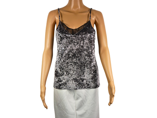 NEXT Samt-Camisole mit dünnen Trägern