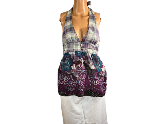 Object Women's Printed Backless Top