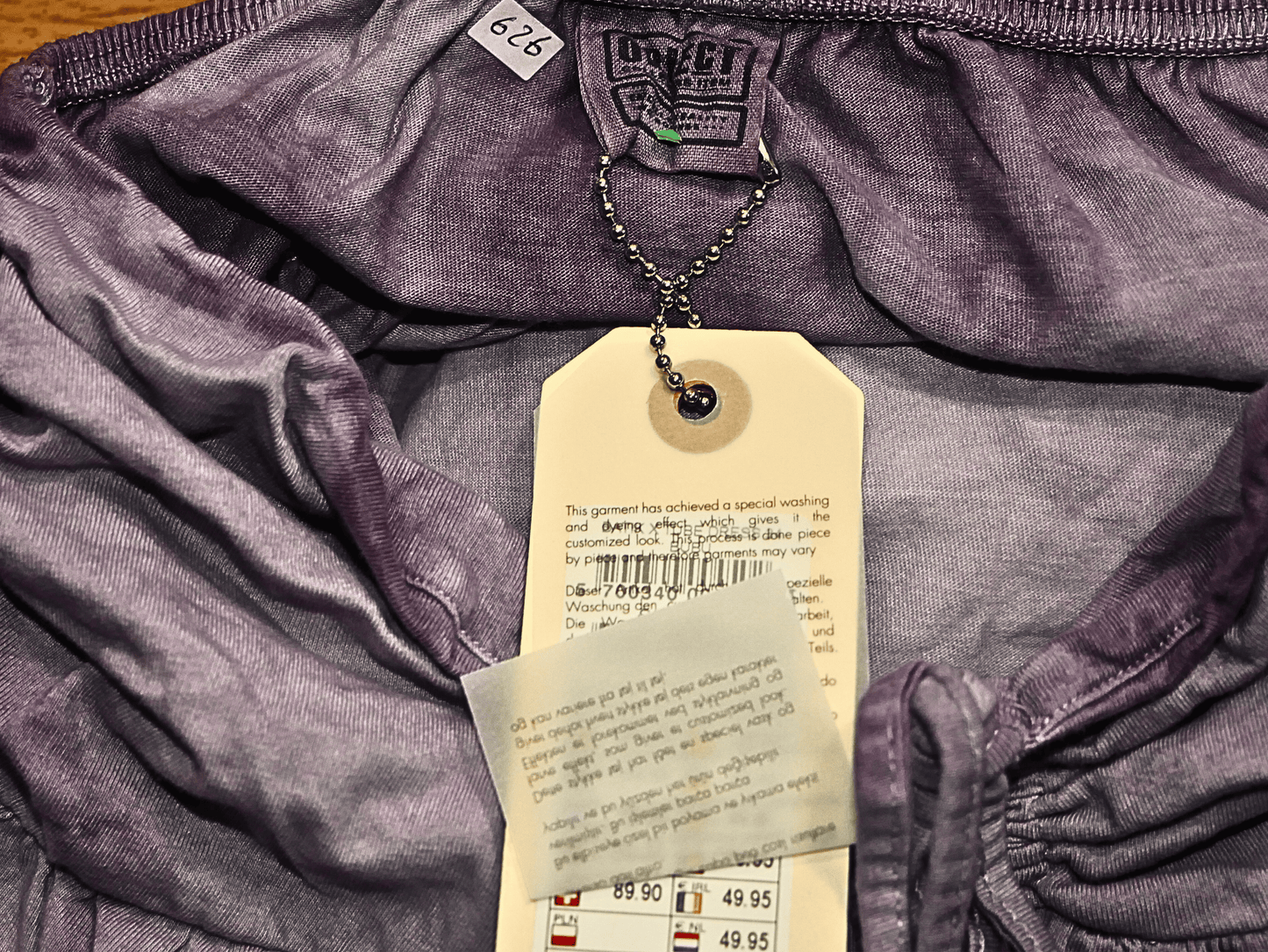 Object Trägerloses bedrucktes Baumwollkleid