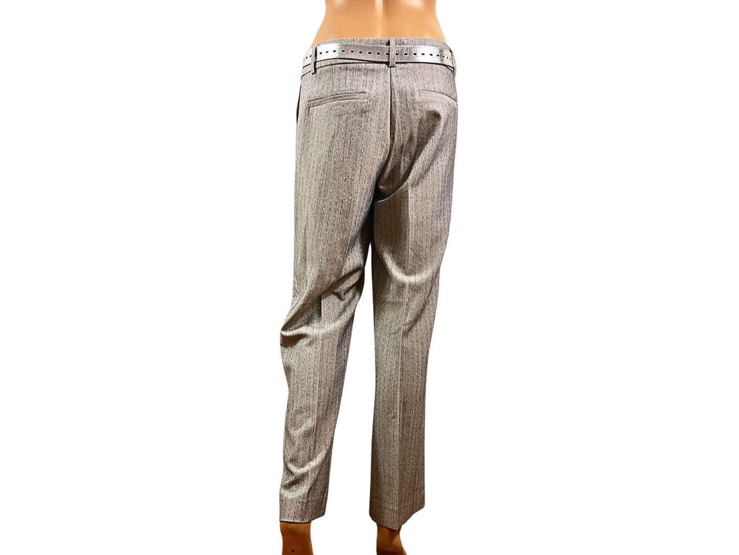 Light Grey Belted City Pants - Next Petite