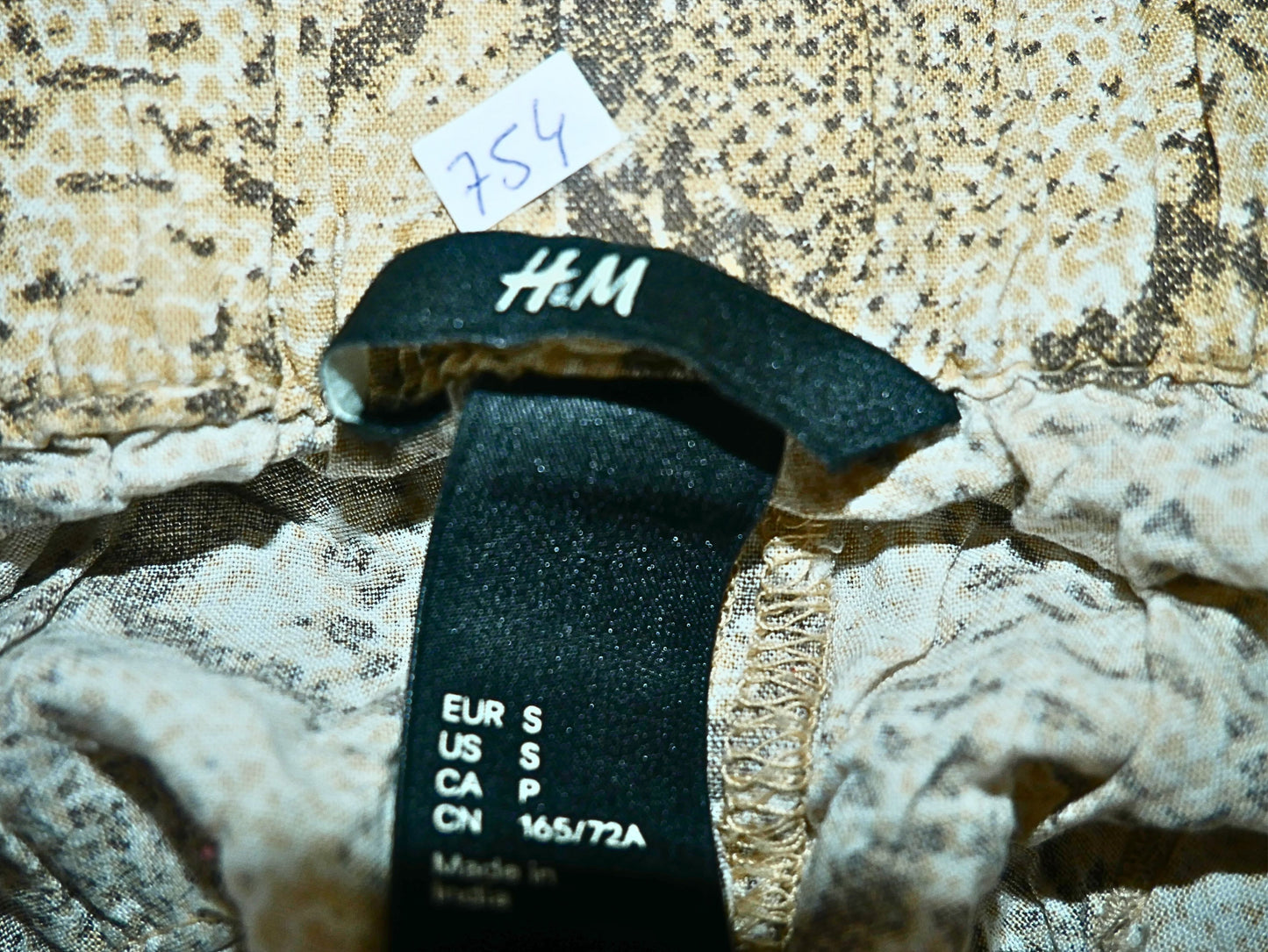 H&M Reptile Print Pants