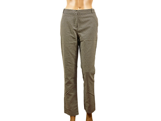 Promod Brown Printed City Pants