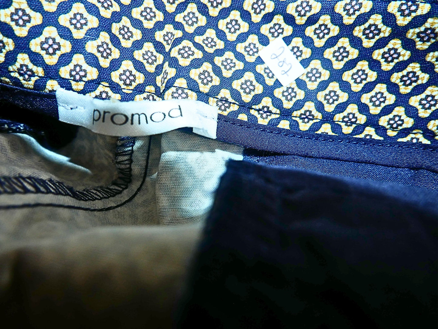 Promod Brown Printed City Pants