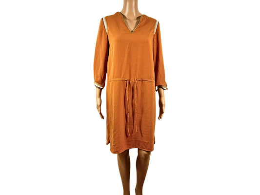 Promod Yellow Straight Short Dress