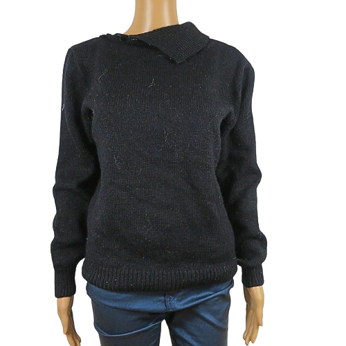 Rollkragenpullover mit Schnürsenkeln