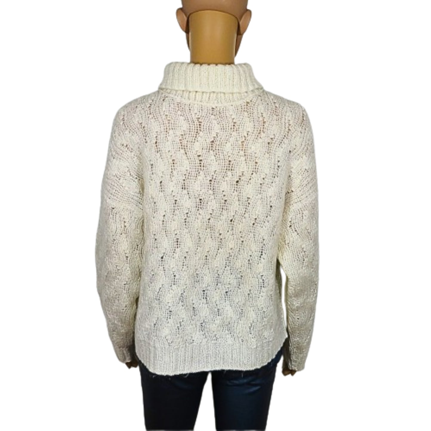 Rollkragenpullover aus Wolle