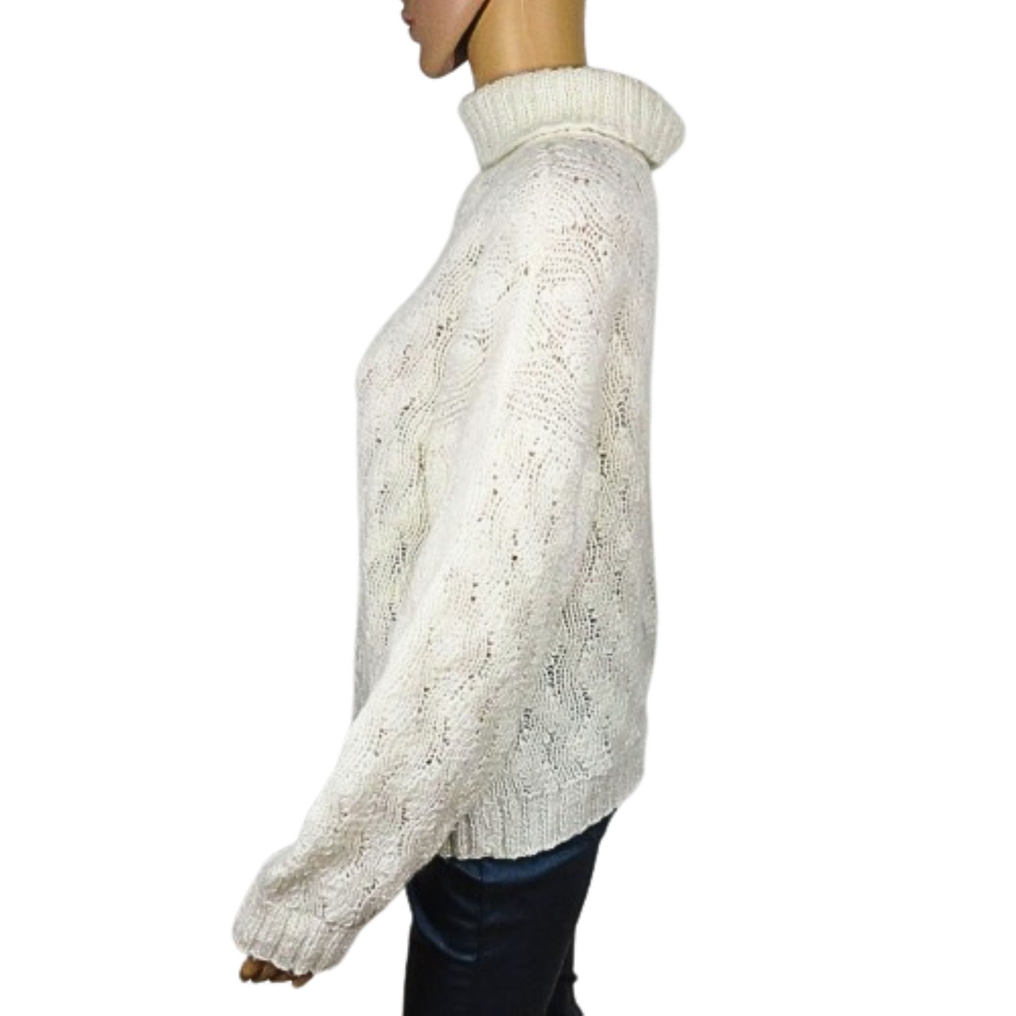 Rollkragenpullover aus Wolle