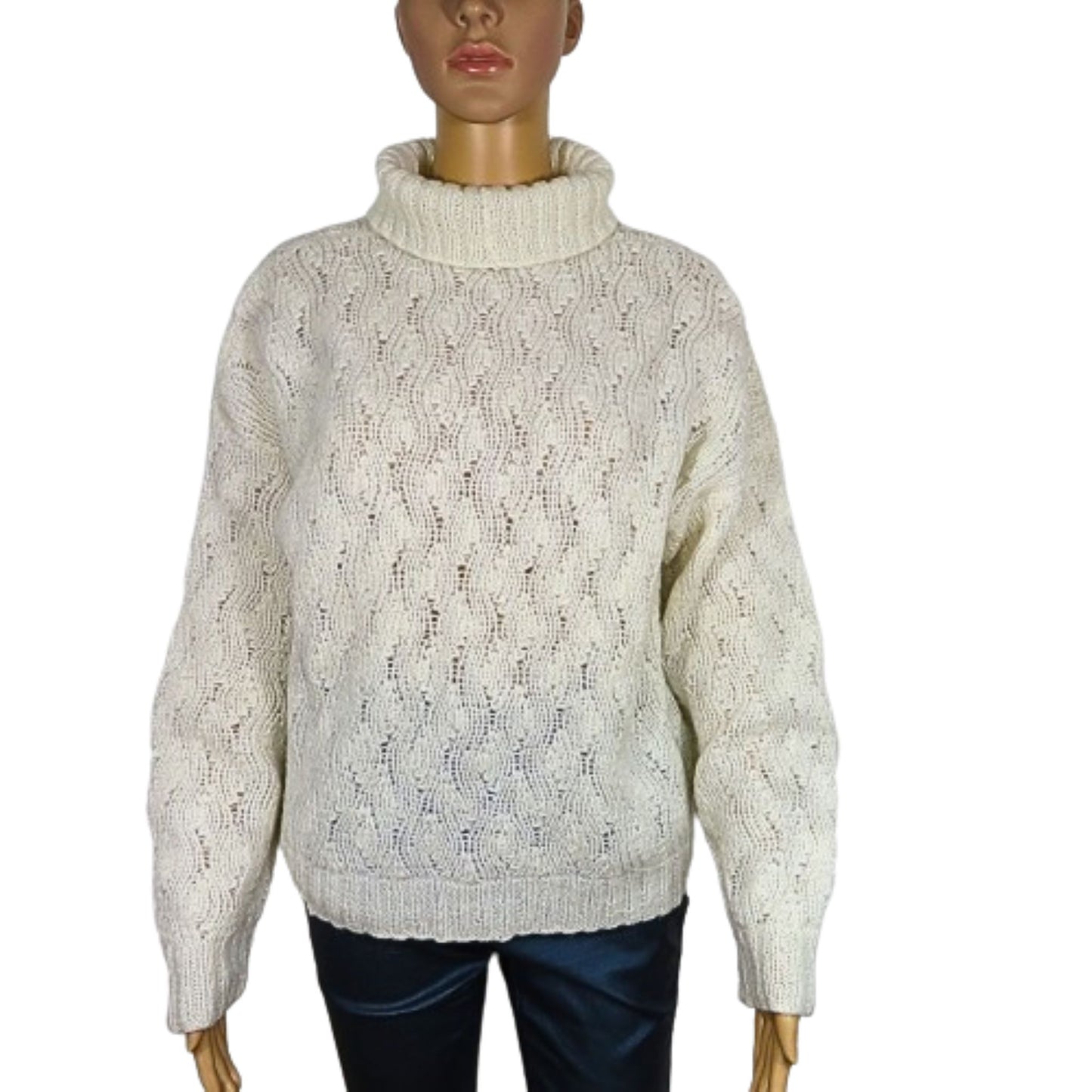Rollkragenpullover aus Wolle