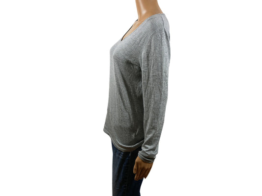 Pull gris en maille fine Tom Tailor