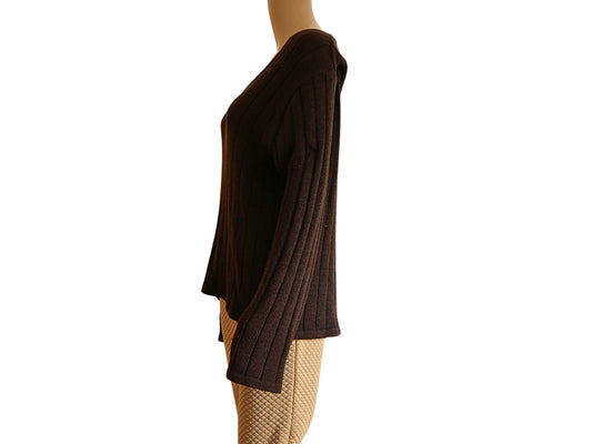 Pull marron tendance de seconde main pour femme