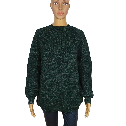 Dark green round neck sweater
