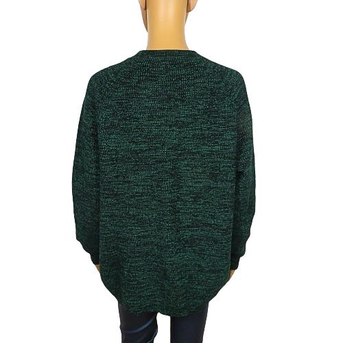 Dark green round neck sweater