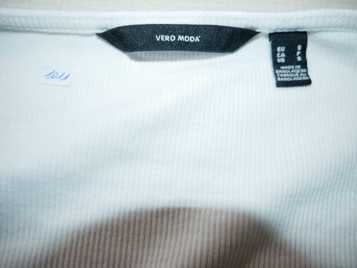 Pullover blanc pour femme col carré Vero Moda