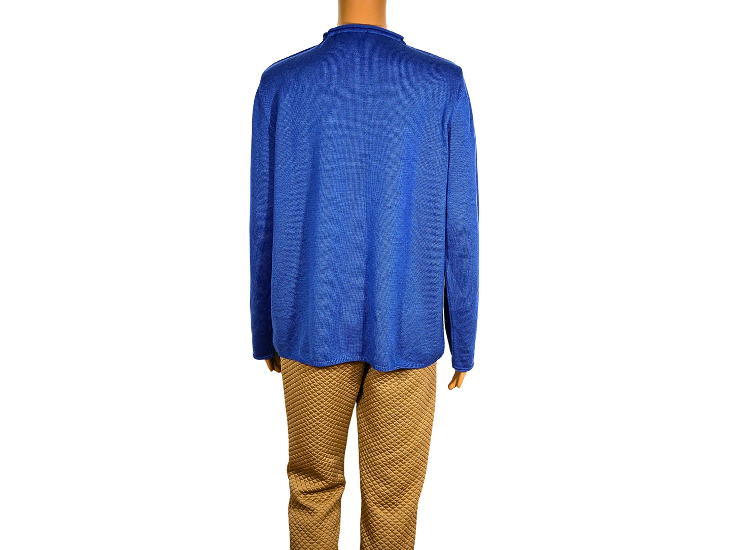 Blue women's long-sleeved sweater