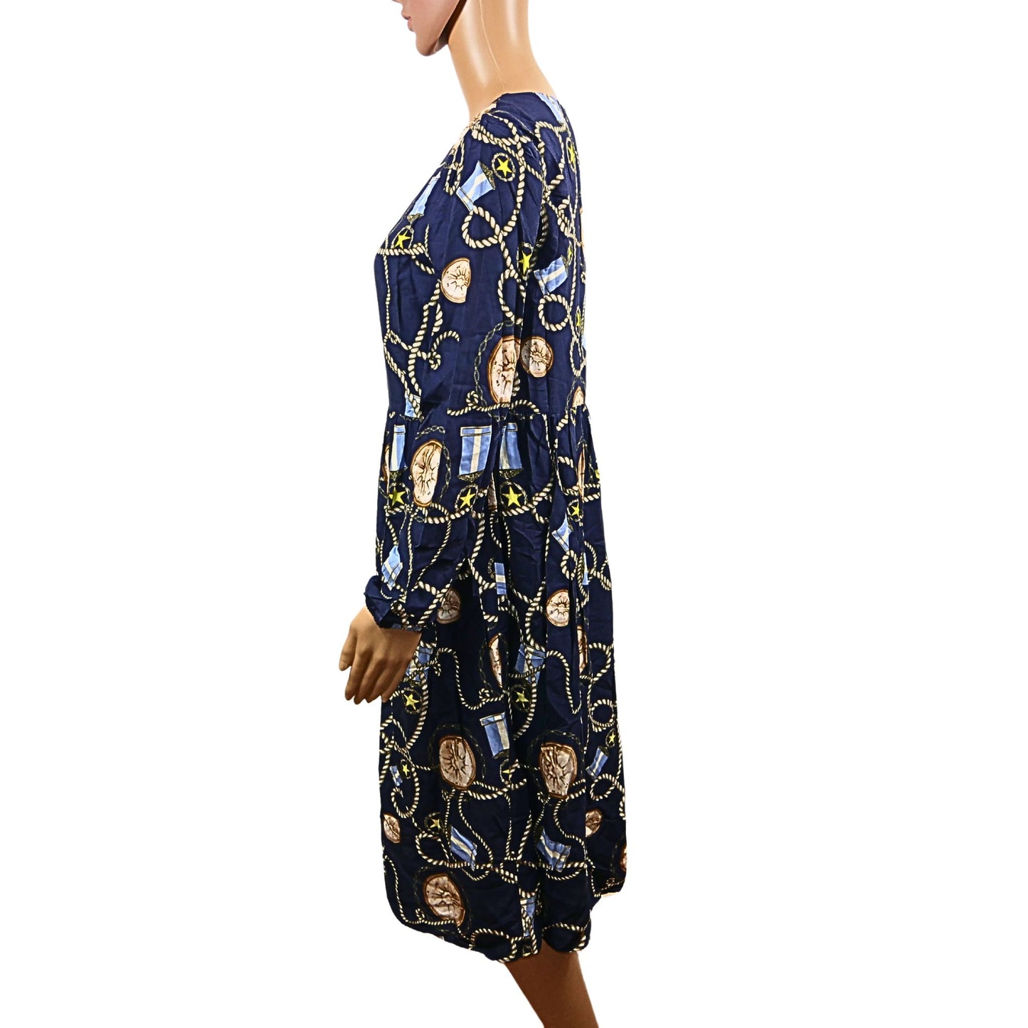 RICH&ROYAL Kleid mit Schal-Print