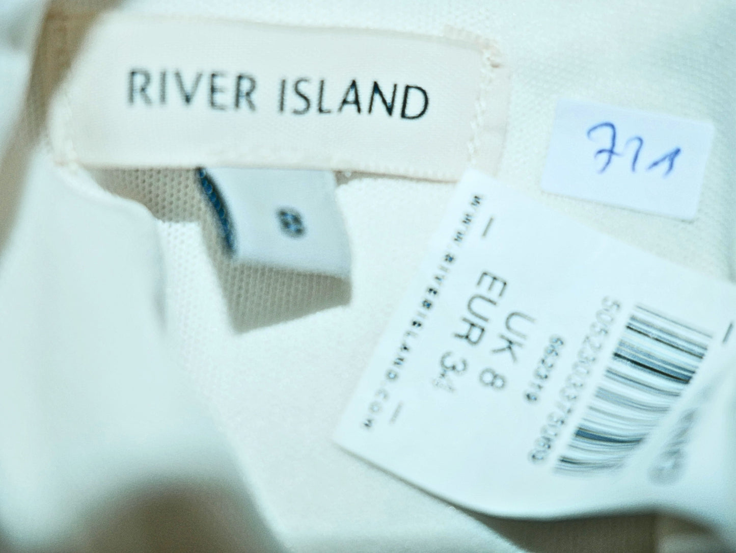 River Island Ecru American Neck Top