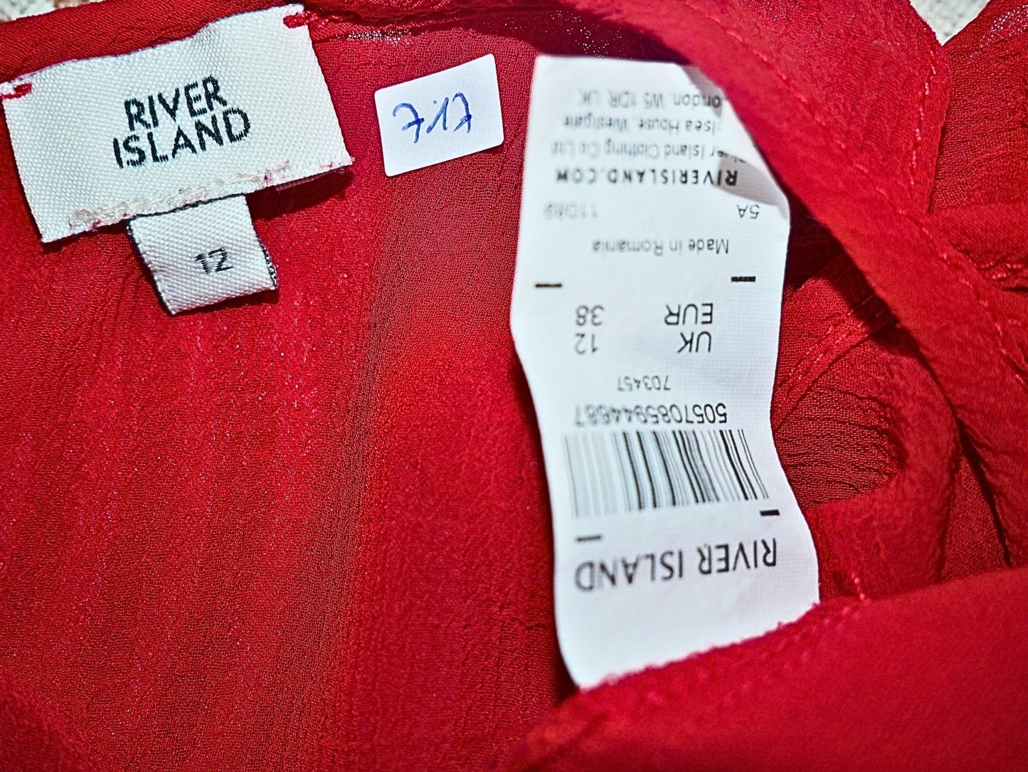 RIVER ISLAND Ruffled Flowing Top