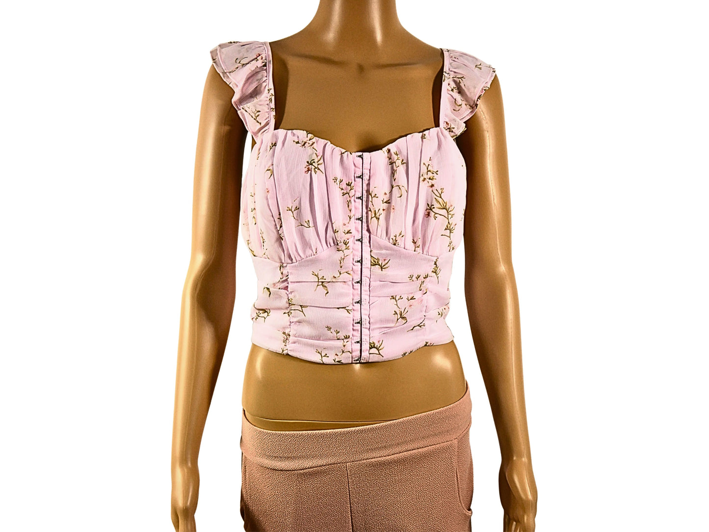 River Island Floral Print Corset Top