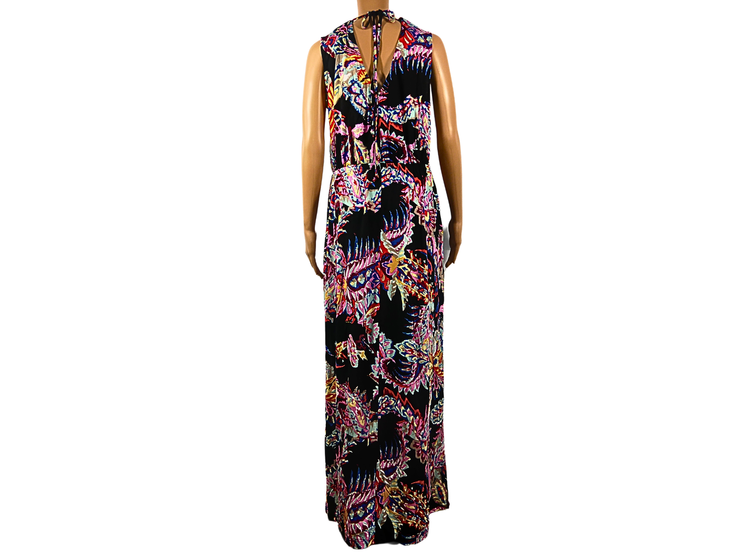 Langes Kleid mit Buffalo-Print