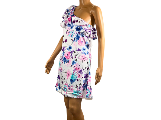 Vila Asymmetrical Short Dress