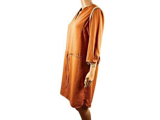 Promod Yellow Straight Short Dress