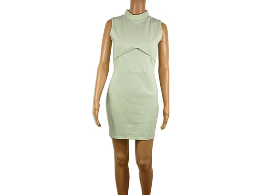 Prettylittlethings Sleeveless Green Short Dress