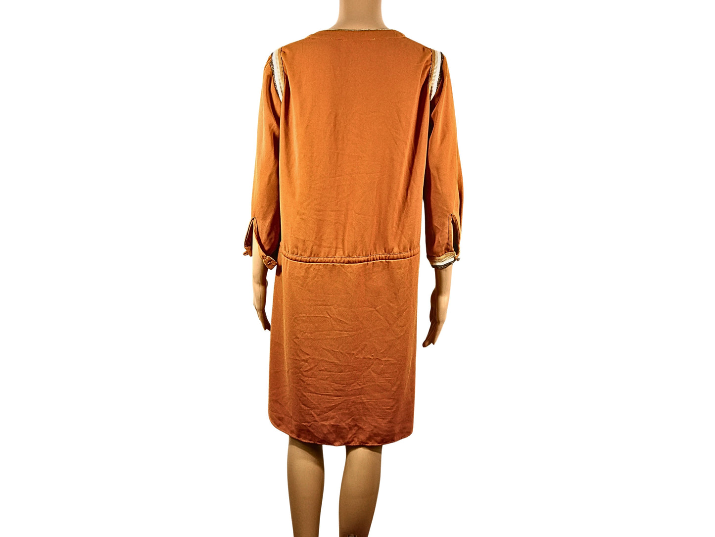 Promod Yellow Straight Short Dress