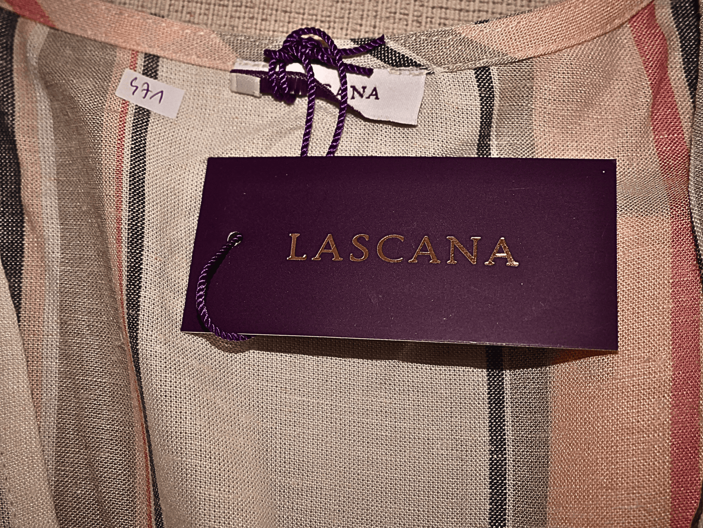 Lascana Gestreiftes mittellanges Kleid