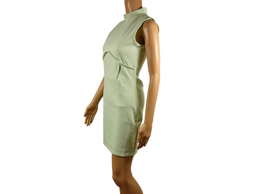 Prettylittlethings Sleeveless Green Short Dress