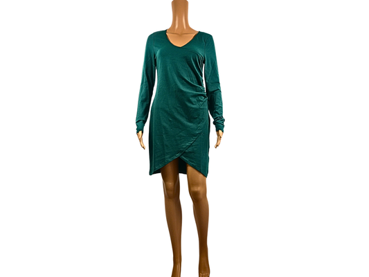 Ajc Kurzes, figurbetontes Kleid mit langen Ärmeln