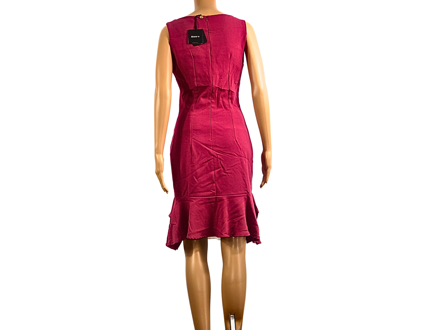 Siste'S Fitted Dress with Ruffles